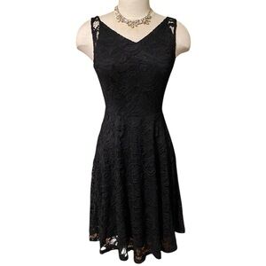 Dressystar Elegant Black Lace Dress